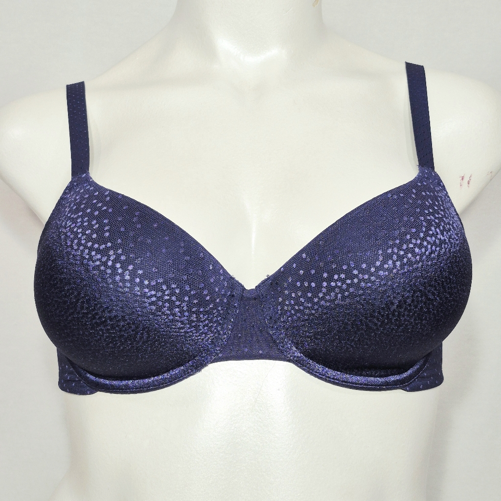 32dd Wacoal 853303 Back Appeal Underwire Contour Bra Navy Blue